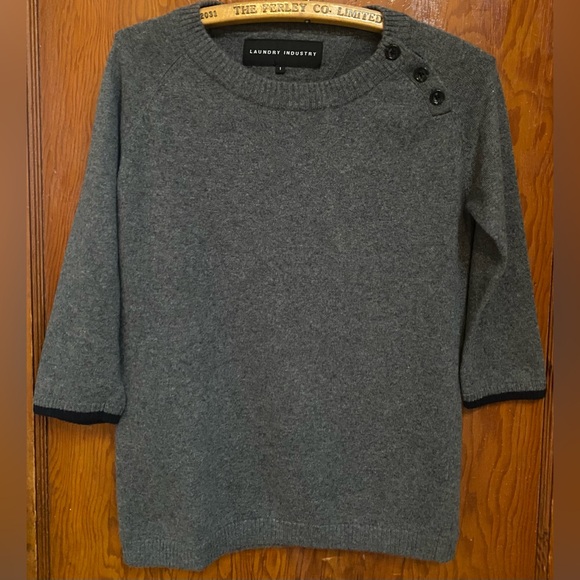 Crew neck wool blend sweater - Picture 1 of 5